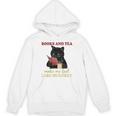 Cat Books And Tea Make Me Feel Less Murdery Quote Unisex Hoodie