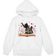 Cat Kitten Wildflower Book Pet Owner Librarian Unisex Hoodie Cat Kitten Wildflower Book Pet Owner Librarian Unisex Hoodie