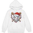 Christmas Baseball Santa Hat For Baseball Players Fans Unisex Hoodie