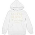 Coffee Books & Oxford Commas Funny Grammar Snob T-Shirt Unisex Hoodie