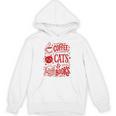 Coffee Cats And Books Lover Reading Unisex Hoodie