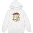 Coffee Starts Me Jesus Keeps Me Going Books Keep Me Sane Unisex Hoodie
