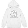 Coloring Book Style Blank Happy Thanksgiving Turkey Unisex Hoodie