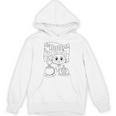 Coloring Book Style Blank Shirt Halloween Boo Kitty Cat Men Women Kids Unisex Hoodie