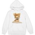 Cute Chihuahua Reading Dog Book Lover Animal Graphic Baby Premium Tri-Blend Unisex Hoodie