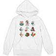 Cute Farm Animals Reading Books Teacher Library Reader Unisex Hoodie