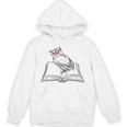 Cute Forest Animal Owl Reading Books Literature Unisex Hoodie Cute Forest Animal Owl Reading Books Literature Unisex Hoodie
