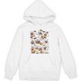 Cute Ghosts Reading Books Smart Book Lover Halloween Unisex Hoodie