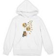 Cute Reading Cat With Kitten Dandelion Flowers Book Lover Unisex Hoodie Cute Reading Cat With Kitten Dandelion Flowers Book Lover Unisex Hoodie