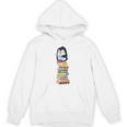 Cute Reading Penguin Women's Tops Book Lovers Unisex Hoodie