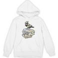 Dark Academia Aesthetic Raven Crow On Old Vintage Books Unisex Hoodie