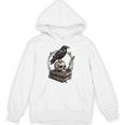 Dark Academia Raven Skull Books Unisex Hoodie