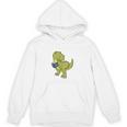 Dinosaur Book LoverRex Sad Arms Too Short To Reader Premium Tri-Blend Unisex Hoodie