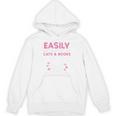 Easily Distracted By Cats Books Bookworm Women Girls Kids Performance Unisex Hoodie