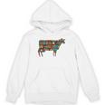 Easily Distracted By Cows & Books Lover Heifer Farm Unisex Hoodie