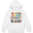 Everyone Communicates Differently Book Kids Teacher Unisex Hoodie