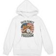 Faith Family Freedom Patriotic Christian Baseball Game Day Unisex Hoodie