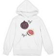 Fig 1 Figs Fruit Scientific Drawing Textbook Graphic Unisex Hoodie