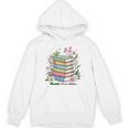 Flourish Dream Thrive Floral Books For Book Lovers Unisex Hoodie Flourish Dream Thrive Floral Books For Book Lovers Unisex Hoodie
