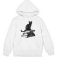 Goth Mystical Gothic Books & Cat Unisex Hoodie
