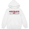 Guest List 60th Guest List Guest Book 60th Birthday Woman Man Unisex Hoodie