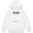 Guestbook Alternative 65th Birthday Decorations For Him Her Unisex Hoodie