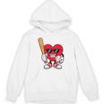 Heart Playing Baseball Valentines Day Unisex Hoodie Heart Playing Baseball Valentines Day Unisex Hoodie