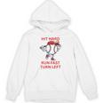 Hit Hard Run Fast Turn Left Baseball Player Premium Tri-Blend Unisex Hoodie Hit Hard Run Fast Turn Left Baseball Player Premium Tri-Blend Unisex Hoodie