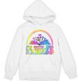 I'm With The Banned Books Retro Tie Dye Wildflowers Unisex Hoodie