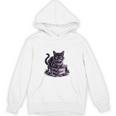 I'm An Indoor Cat Cute Witch Kitten With Books And Candles Unisex Hoodie