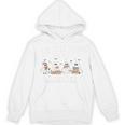 I'm Just Here For The Books Cute Halloween Ghost Reading Unisex Hoodie