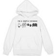I'm A Simple Woman I Love Coffee Flip Flops Dog Books Unisex Hoodie I'm A Simple Woman I Love Coffee Flip Flops Dog Books Unisex Hoodie