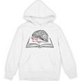 Intellectual Hedgehog Reading Book Literature Unisex Hoodie