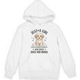 Just A Girl Who Loves Books And Dogs Puppy Pet Lover Unisex Hoodie