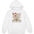 Just One More Chapter Open Book Flowers Unisex Hoodie