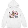 Kawaii Axolotl Pun Book Reader Unisex Hoodie