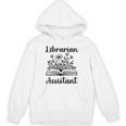 Librarian Assistant Cute Floral Book Reader Graphic Women Unisex Hoodie
