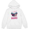 I Lift So I Can Carry More Books Reader Gym Book Lover Unisex Hoodie
