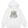 Literacy Changes The World Floral Book Reading Cute Unisex Hoodie Literacy Changes The World Floral Book Reading Cute Unisex Hoodie