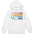 Literacy And Justice For All Reading Book Club Librarian Premium Tri-Blend Unisex Hoodie Literacy And Justice For All Reading Book Club Librarian Premium Tri-Blend Unisex Hoodie