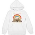 Take A Look It In A Book Retro Rainbow Reading Teacher Unisex Hoodie