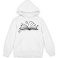 Magic Book With Stars Line Art Unisex Hoodie