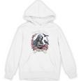 Morally Grey Book Club Gothic Skeleton And Raven Vintage Premium Tri-Blend Unisex Hoodie