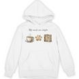 My Needs Are Simple Coffee Paw And Books Vintage Unisex Hoodie My Needs Are Simple Coffee Paw And Books Vintage Unisex Hoodie