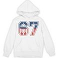 Number 67 USA Raglan Baseball Tee Unisex Hoodie