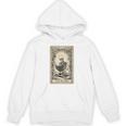 Occult Reader Tarot Card Book Lover Skeleton Reading Unisex Hoodie Occult Reader Tarot Card Book Lover Skeleton Reading Unisex Hoodie