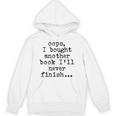 Oops I Bought Another Book I'Ll Never Finish Book Love Comfort Colors Crop Top Unisex Hoodie