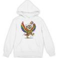 Owl With Pride Flag Book Lover Rainbow Library Unisex Hoodie