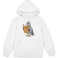 Pigeon Reading Book Bird Joke Humor Premium Tri-Blend Unisex Hoodie