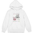 Poolside Reading Club Books Flamingo Swim Pool Inflatable Unisex Hoodie